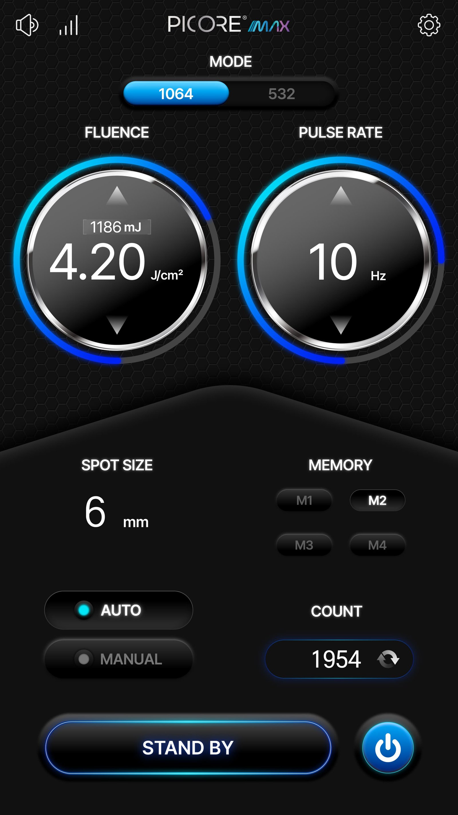 PicoreMax interface